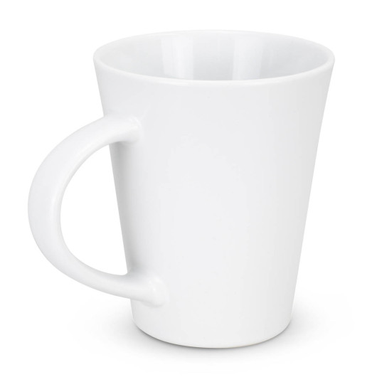 Latte Style Coffee Mugs White